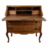 Louis XV style writing desk in walnut – 20th century