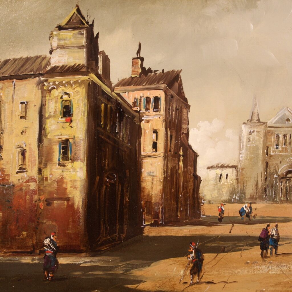 Italian landscape painting from 20th century