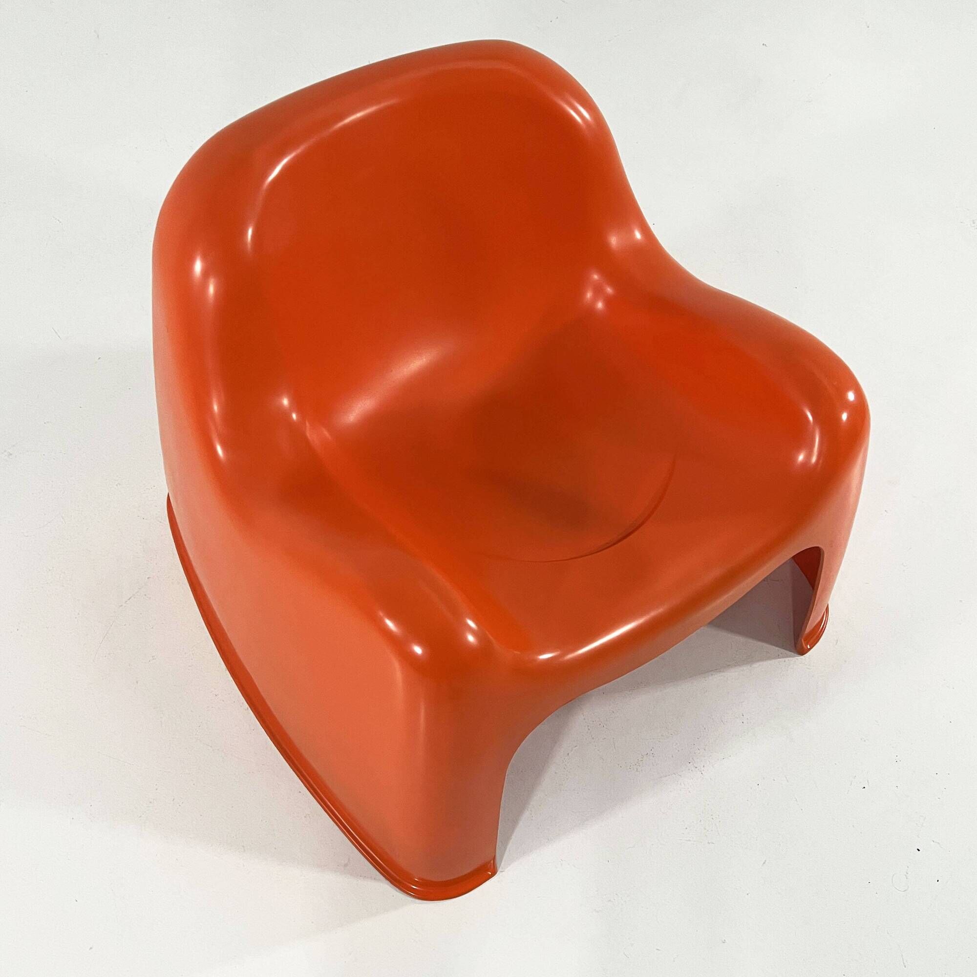 Toga armchair in orange by Sergio Mazza for Artemide, 1960