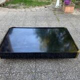 Table basse noire vintage années 50