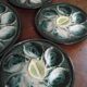 Set of six oyster plates and a Saint Clément dish.