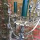 Nickel bronze chandelier