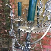 Lustre en bronze nickelé