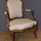 Pair of Louis XV period convertible armchairs