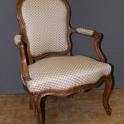 Pair of Louis XV period convertible armchairs