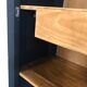 Parisian wardrobe or vintage wood closet, 50s