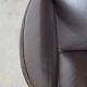 Dark brown leather design armchair + footstool De Sede DS 270