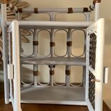 Rattan storage unit