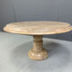 Vintage round Italian marble coffee table, 1960s