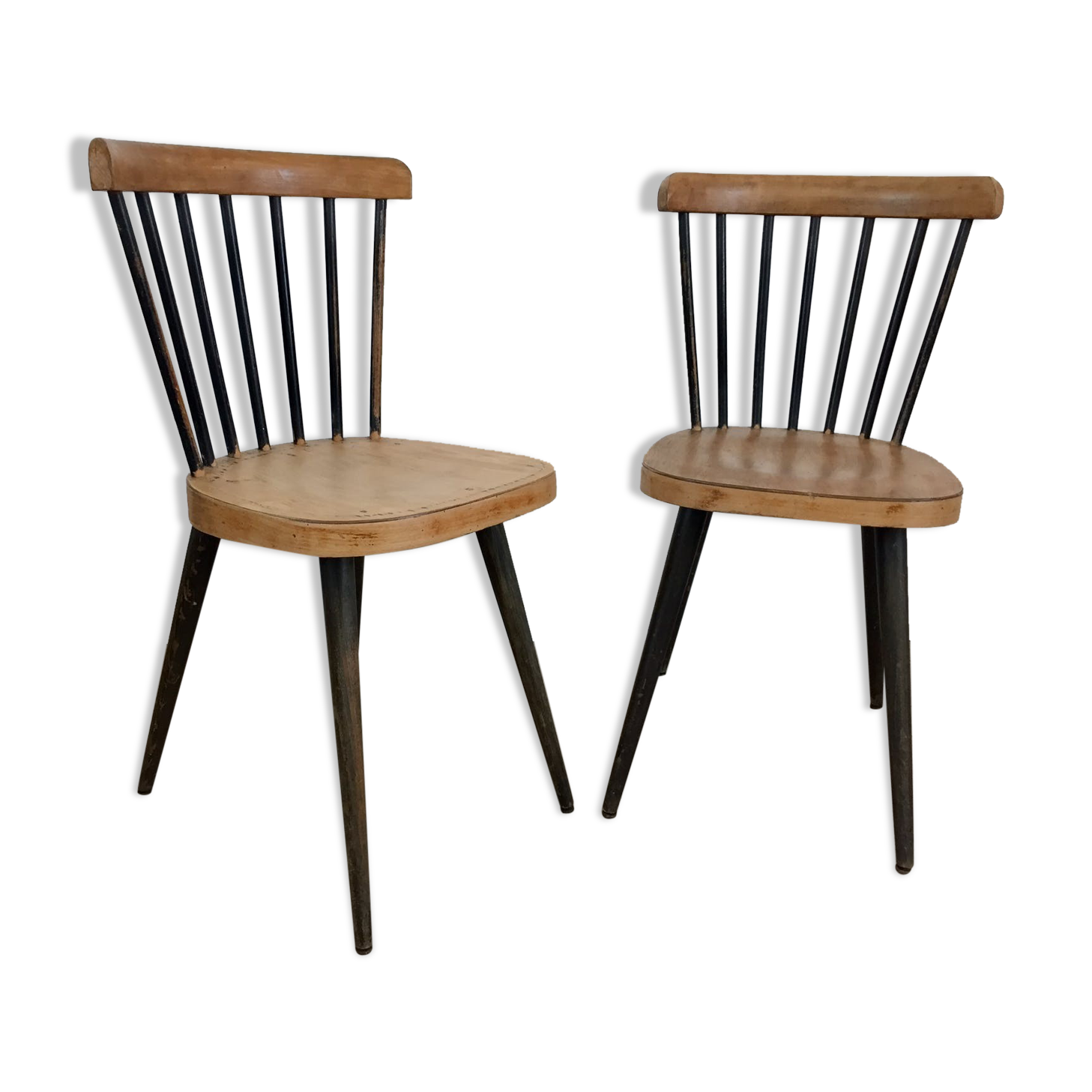 Pair of  bistro Baumann chairs