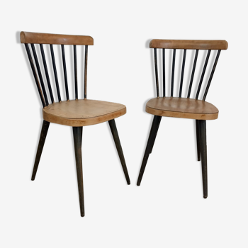 Pair of  bistro Baumann chairs