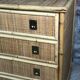 Vintage Italian dresser by Dal Vera in rattan and bamboo 1960'S