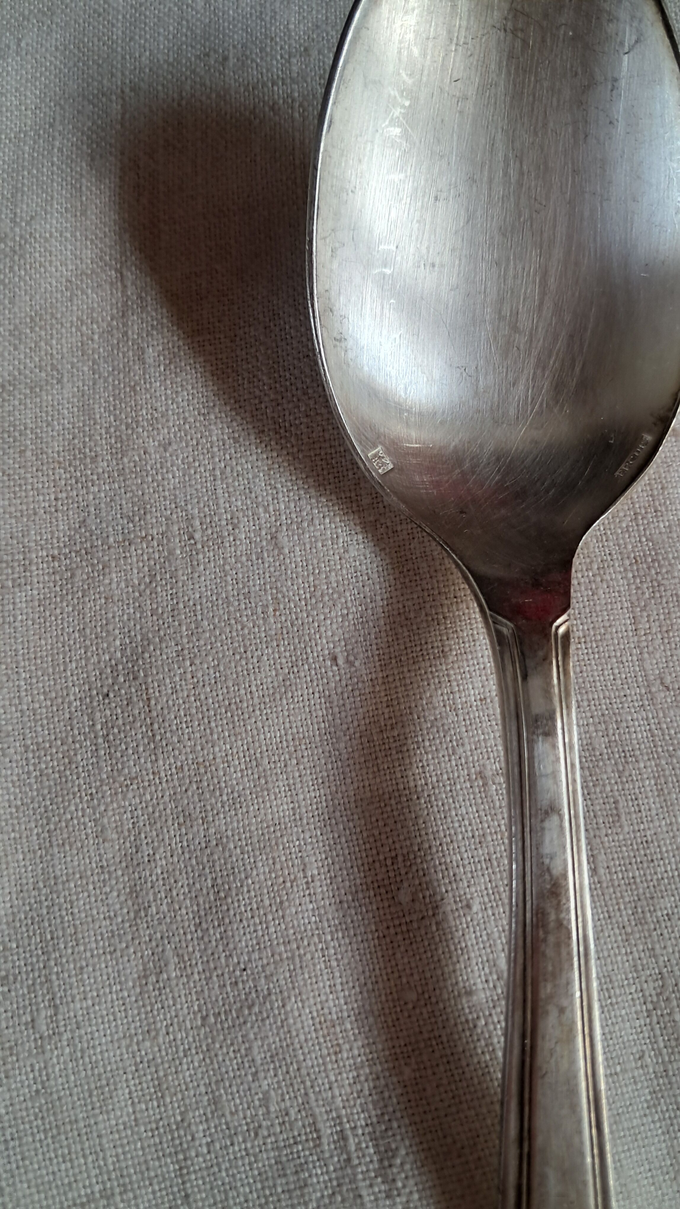 Set of 19 antique silver-plated cutlery by Ercuis - Art Deco style.