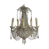 Balloon XIX th century crystal chandelier