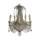 Lustre montgolfière cristal XIX eme siècle