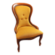 Louis philippe style armchair yellow