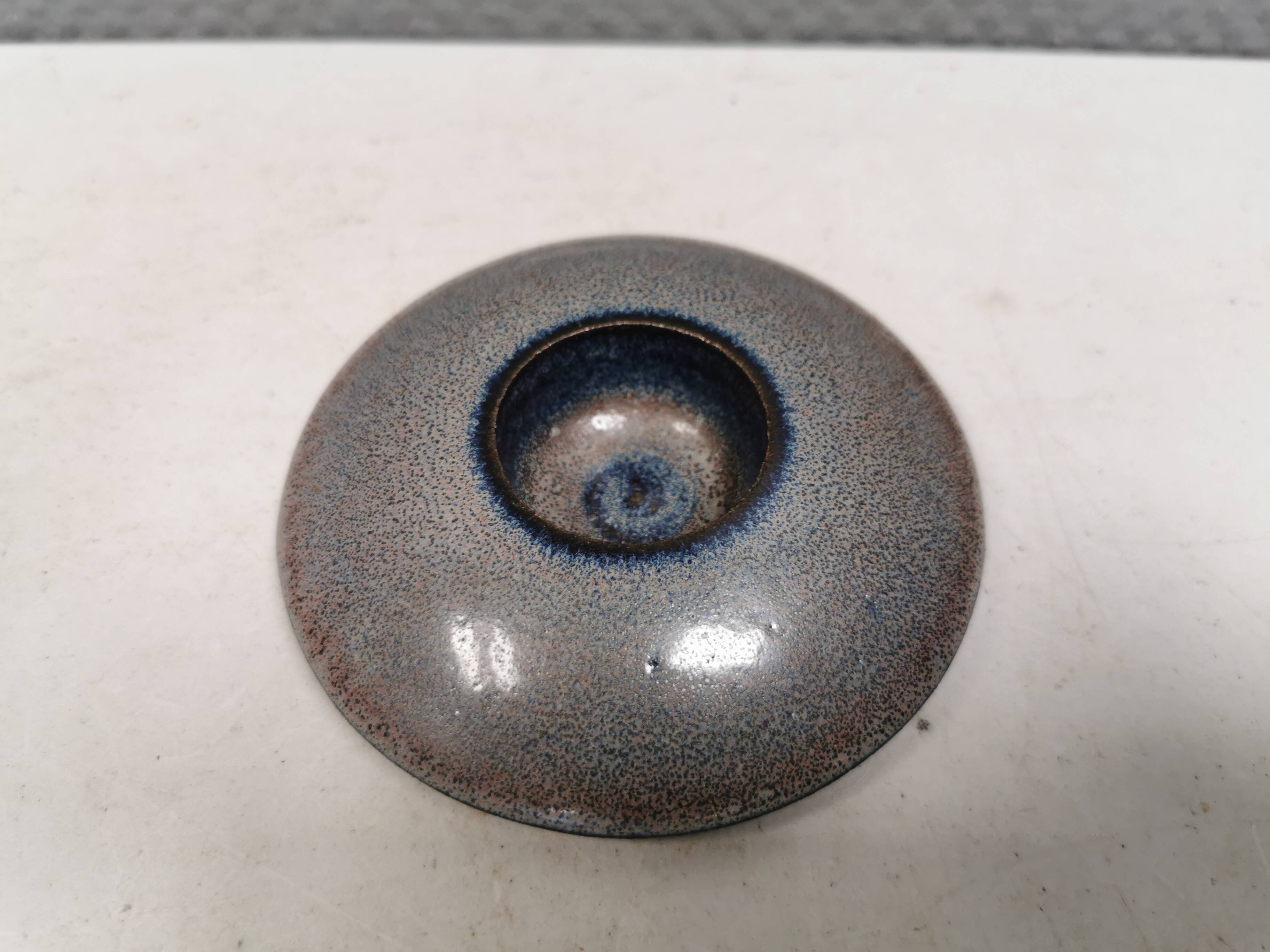 Little ceramic tea-light holder, made by M, Denmark, 1990s