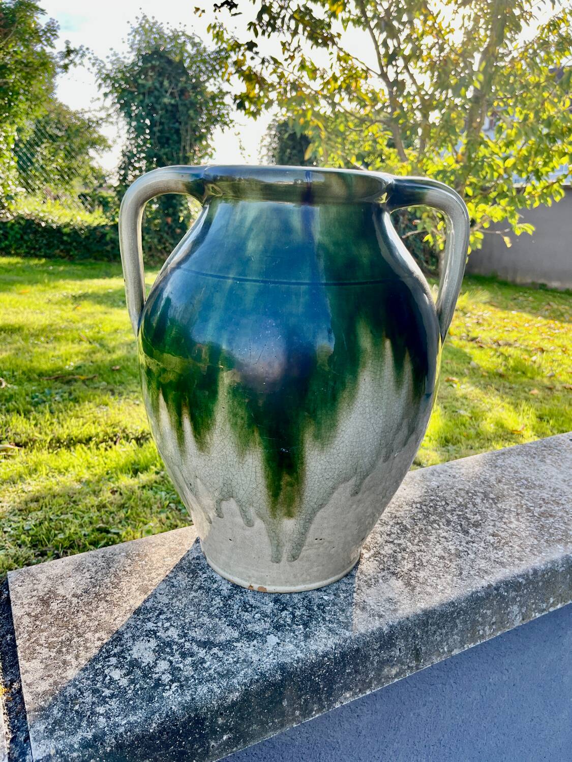 Glazed earthenware pot or jar