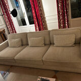 Meridiani 3-seater fabric sofa