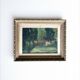 Oil painting, woods, signed Bertin 1932, framed