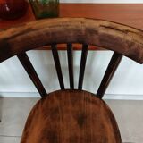 4 dark Luterma bistro chairs, sanded. Painting possible.