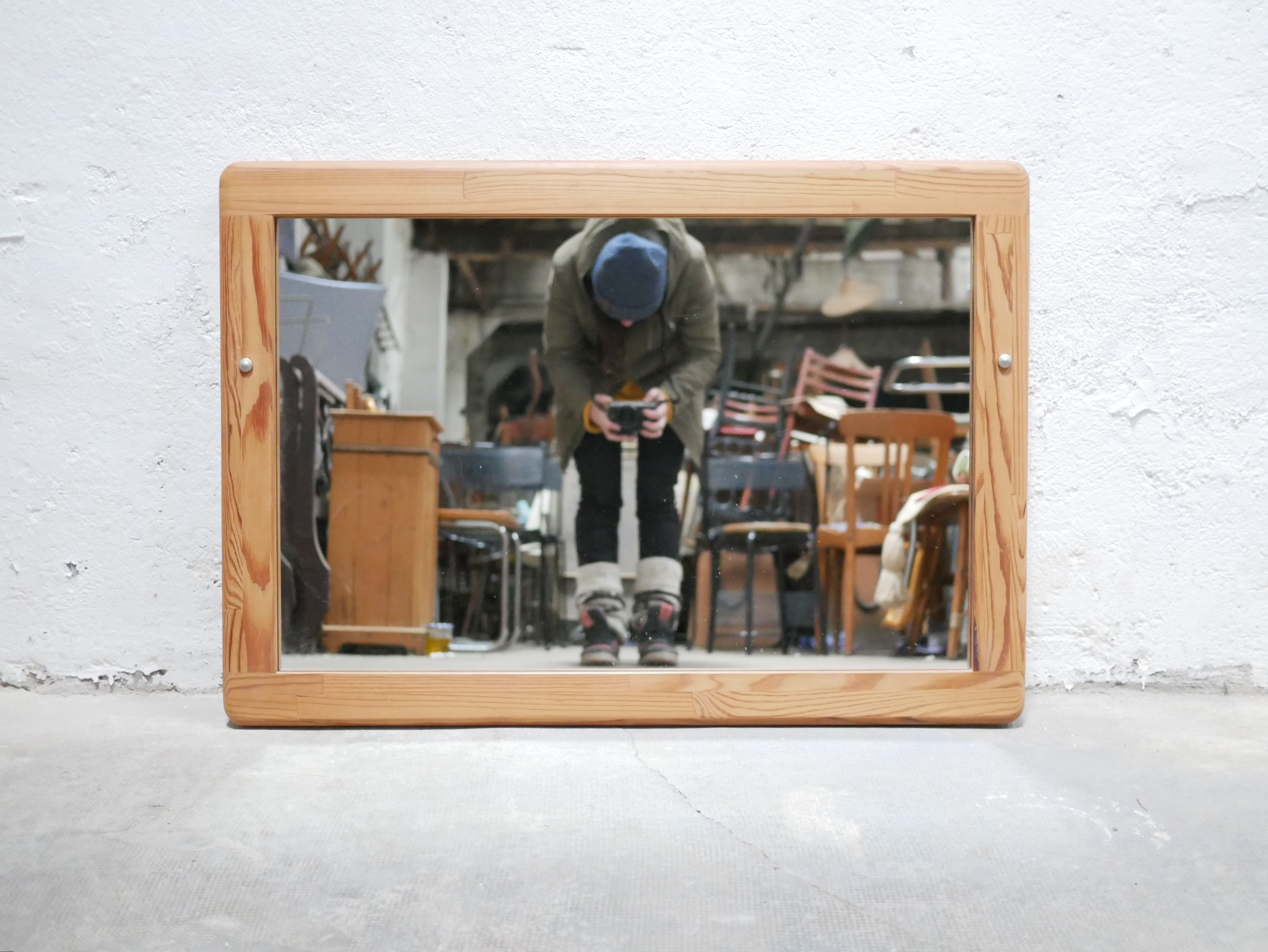 Vintage pine mirror