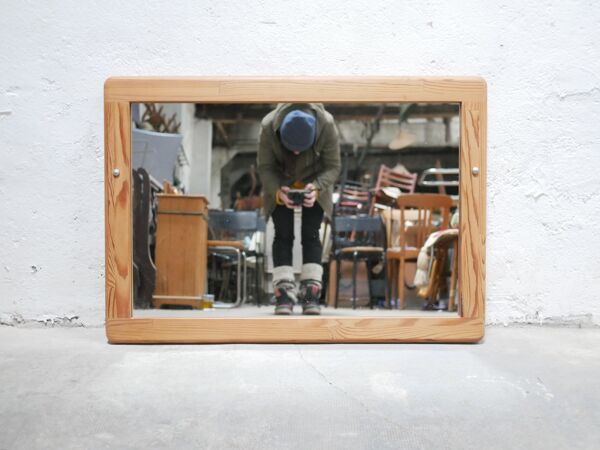 Miroir vintage en pin