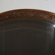 Art Nouveau walnut mirror decorated with holly leaves circa 1900 105x171cm