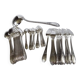 Silver metal cutlery set - 37 pieces - Frionnet François
