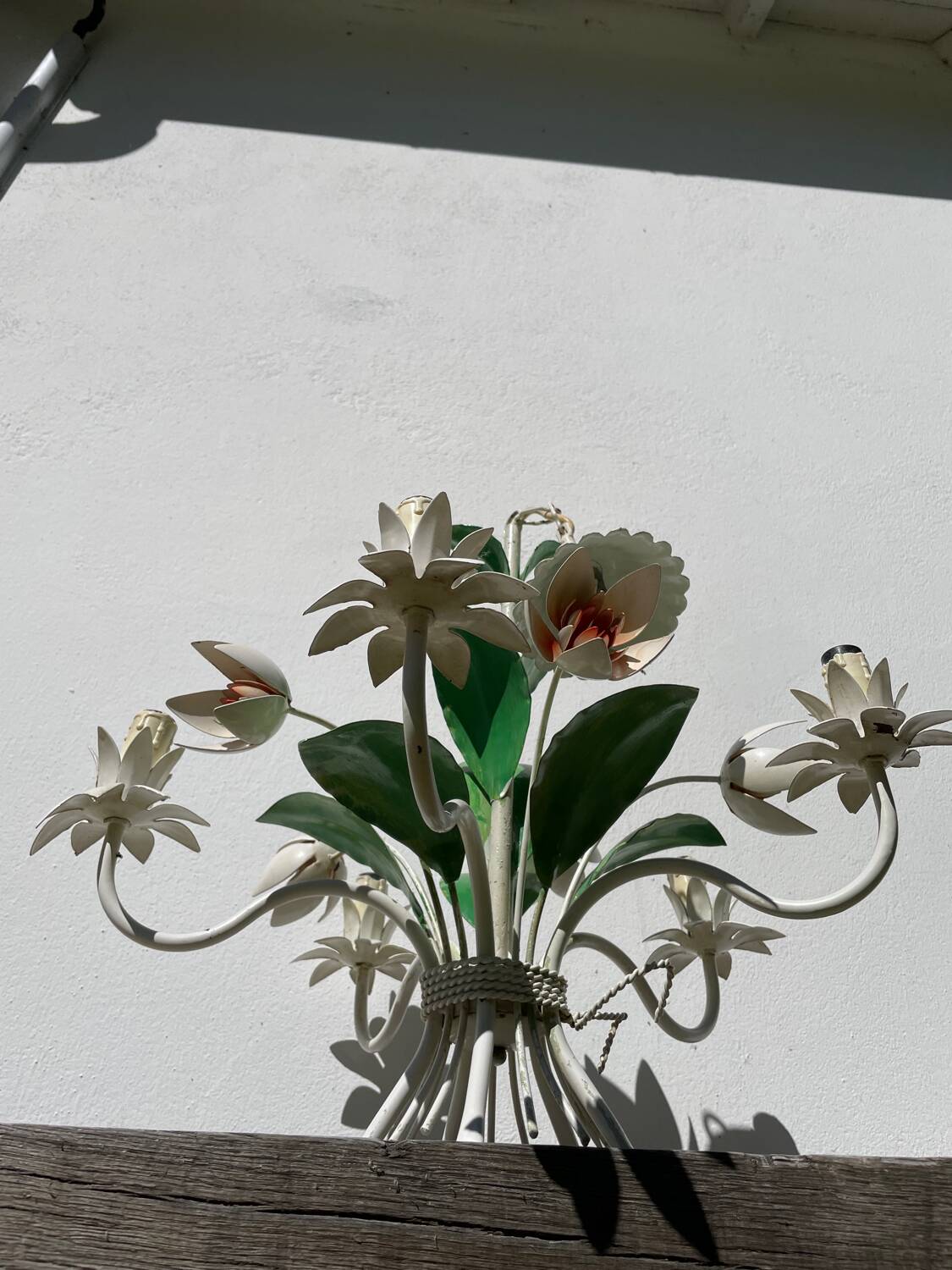 Metal flower bouquet ceiling chandelier