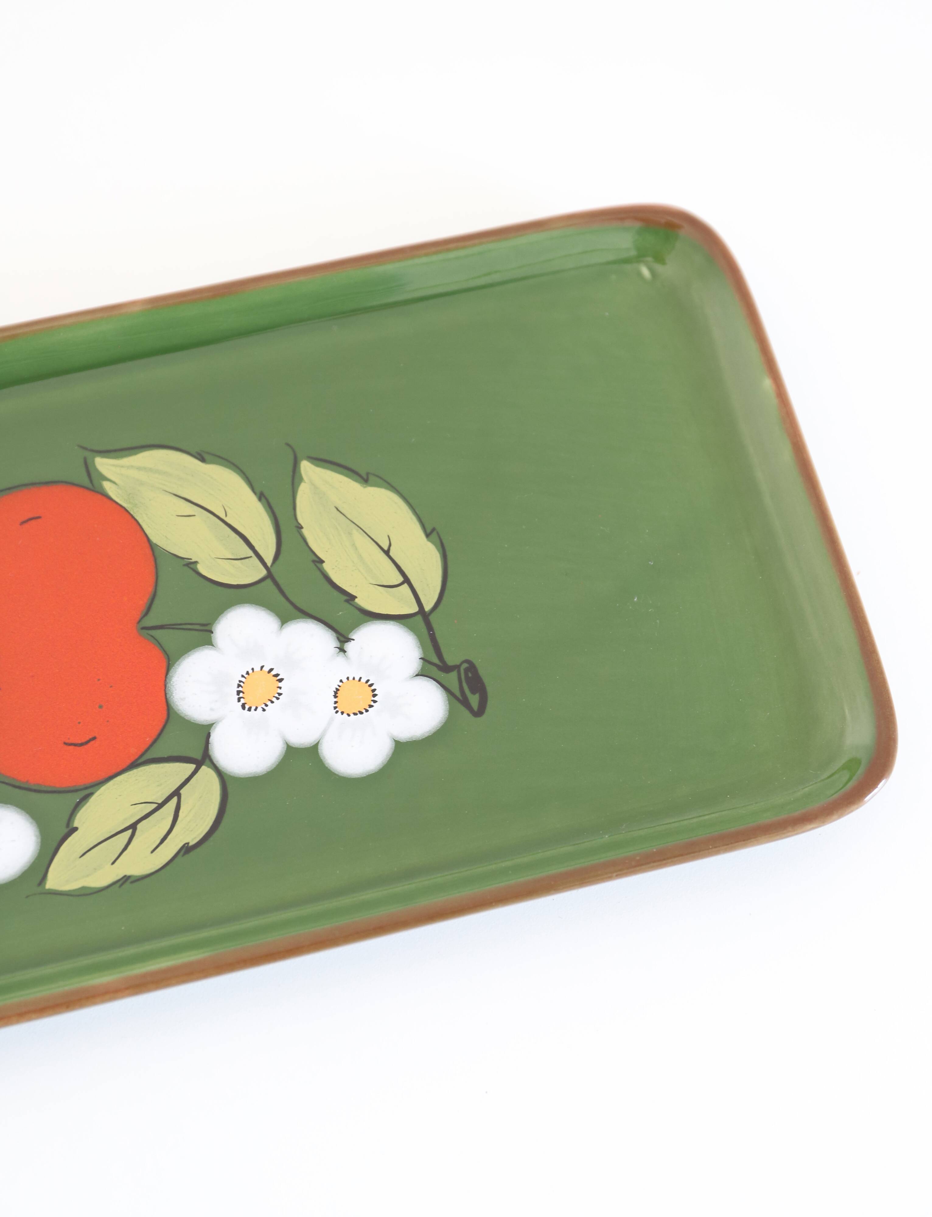 Vintage 70s ZELLER KERAMIK cake plate