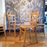 Set of 4 Luterma bistro chairs 1950