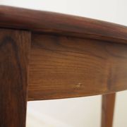 Round rosewood table, Danish design, 1970s, production: Denmark