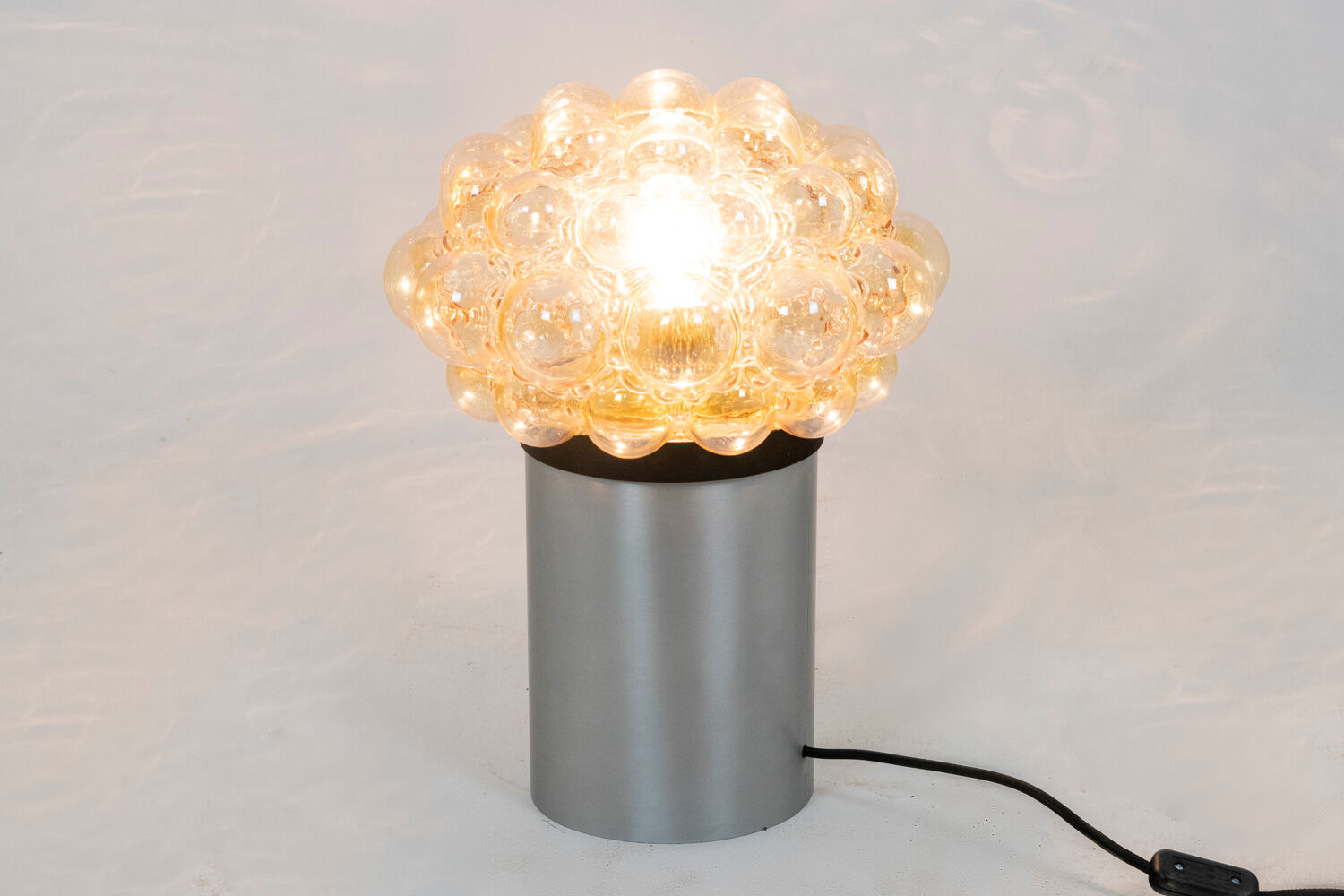 Glass luminaire, 1960s Helena Tynell for Glashütte Limburg