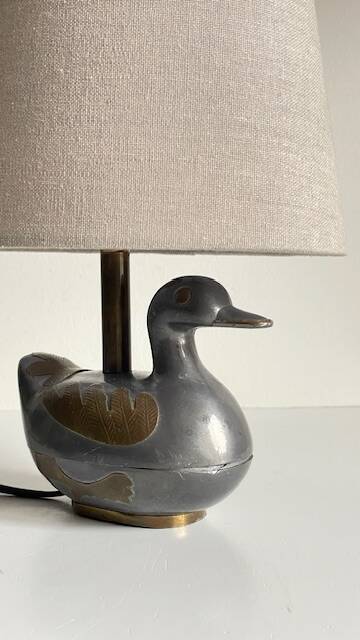 Vintage duck lamp