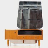 Mid century design dressing table in teak with stylish legs, 1960s