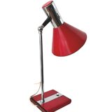 Italian desk lamp in wood and metal from the 1960s.