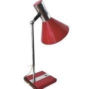 Italian desk lamp in wood and metal from the 1960s.