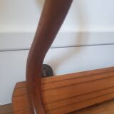 Wooden wall coat rack