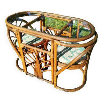 Vintage rattan garden furniture