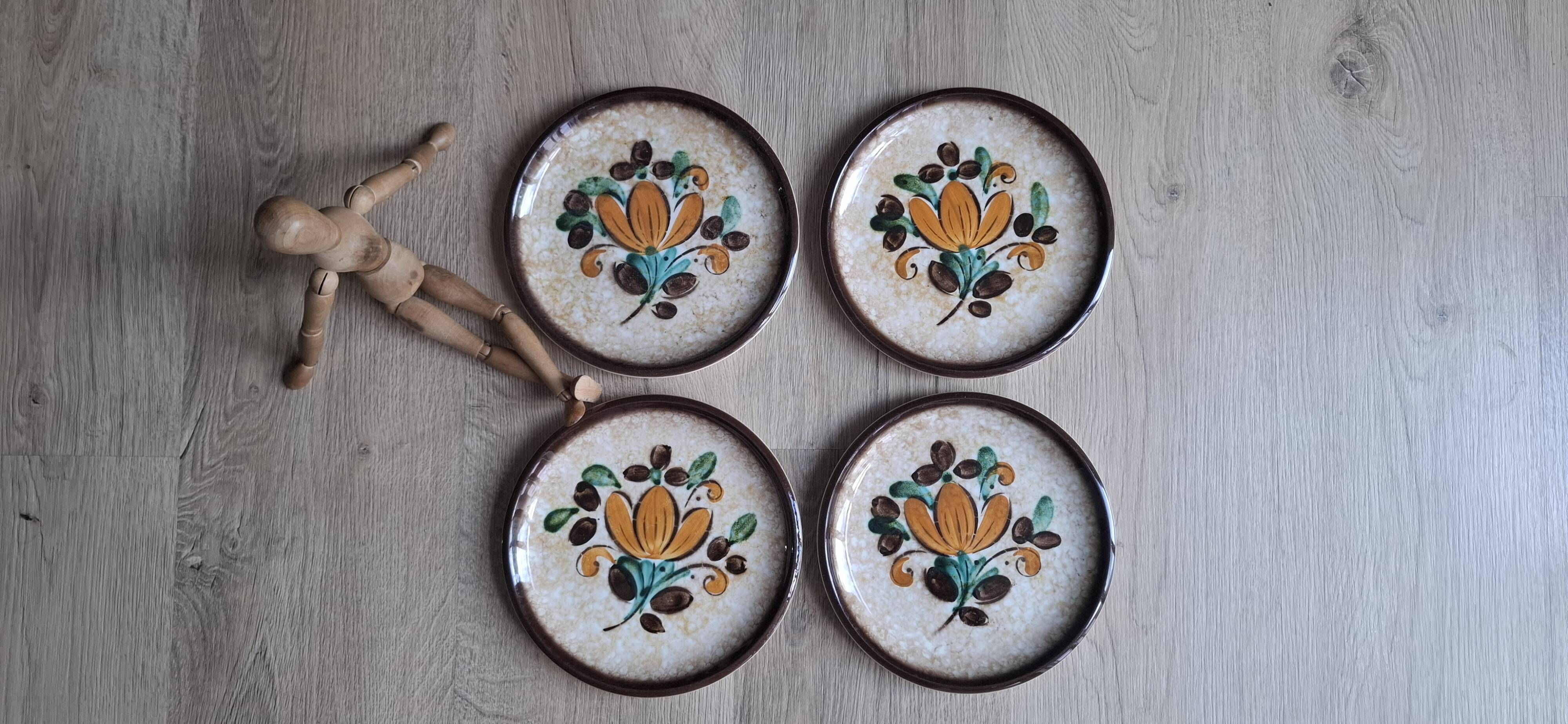 Set of 4 dessert plates Corfu Boch 1966