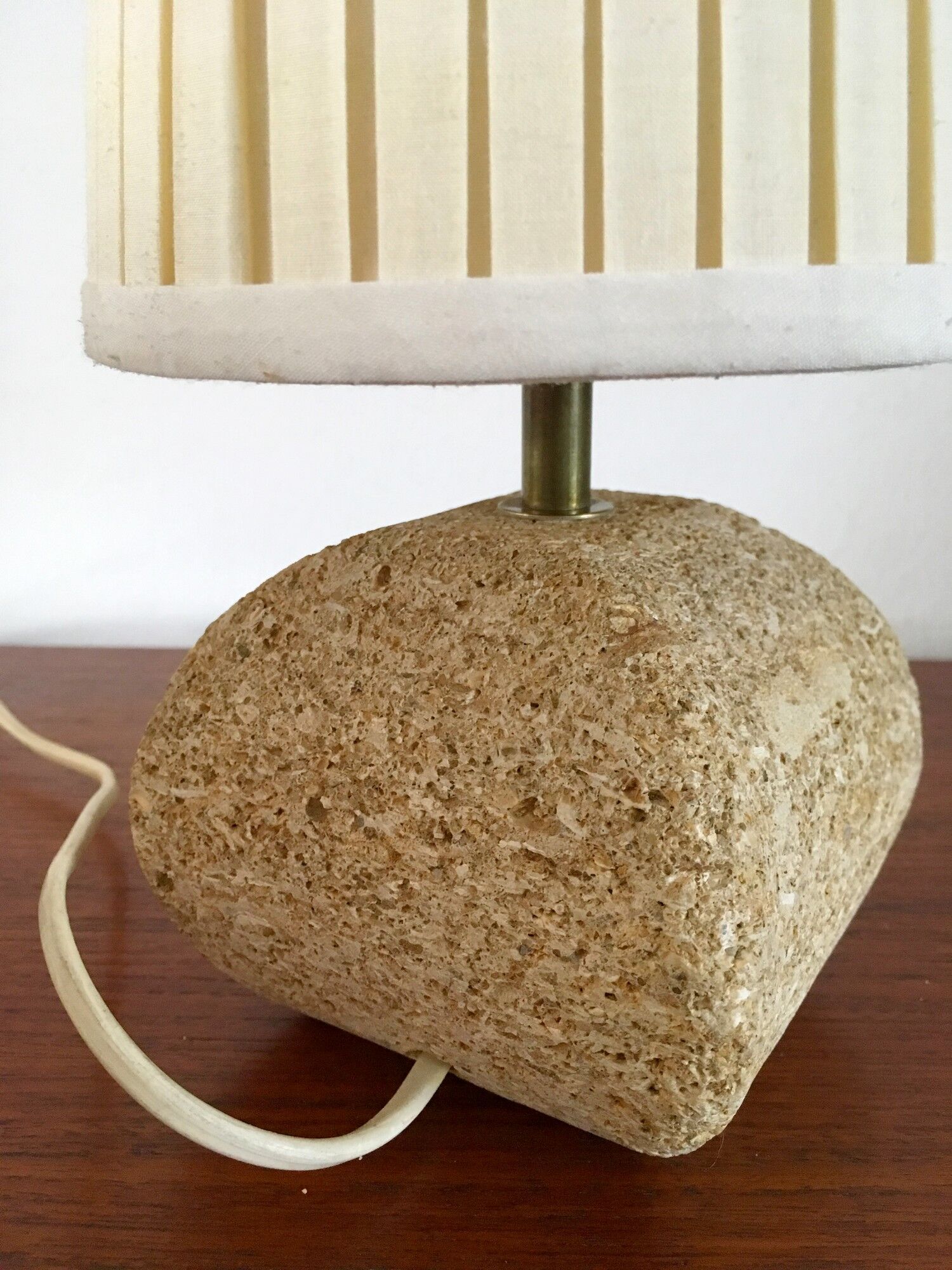 Vintage stone lamp 70s