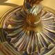Vintage Rococo style gilded bronze lamp base