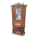 Old oak cloakroom or coat rack