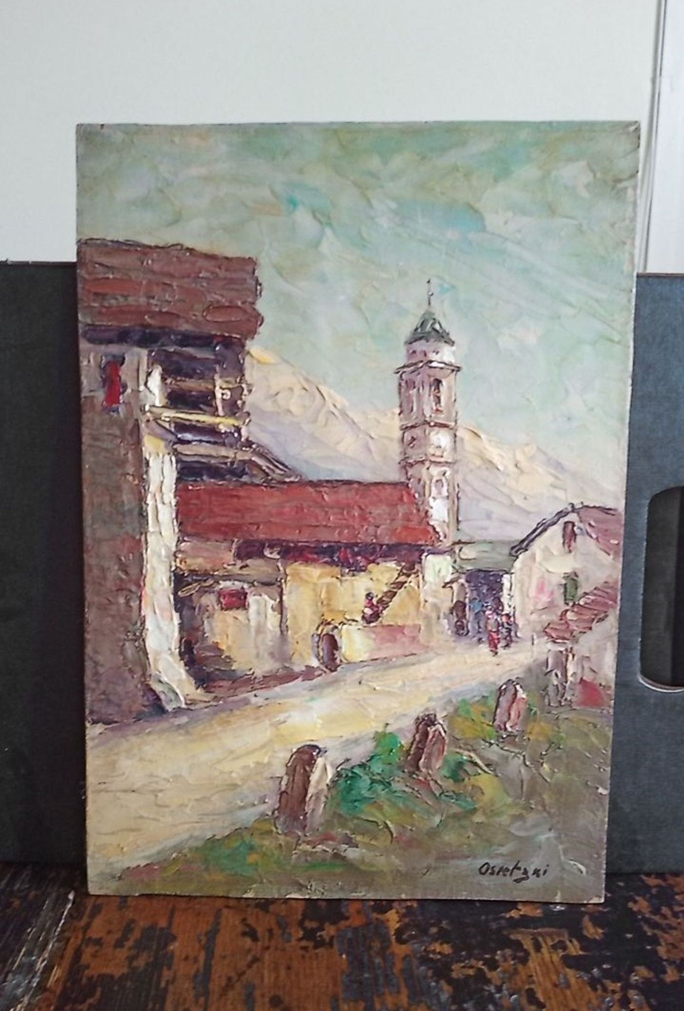 Osietzki - huile sur panneau - 33 x 23 cm