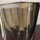 Vase verre fumé spirales