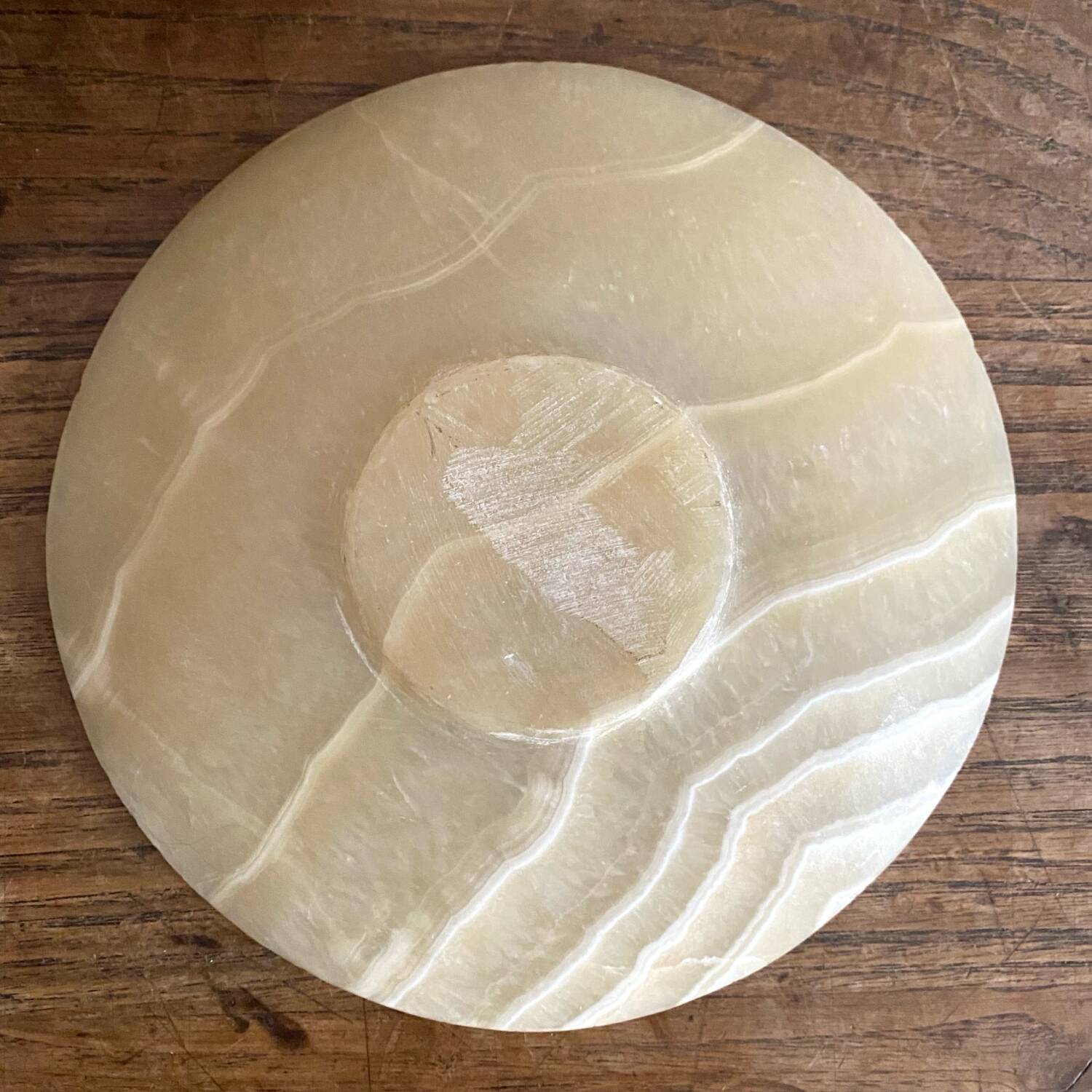 Natural onyx stone trinket tray