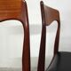 4 chaises scandinaves années 60
