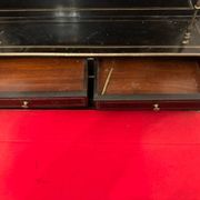 Napoleon III secretary with tiers - Blackened wood, enhanced with brass 19th century