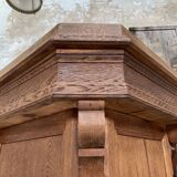 Solid oak box countertop, circa 1900.